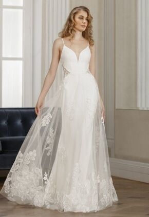 Dreamwear bridalhouse Jarice perfekt bröllopsklänning  enkel brudklänning  vackraste bruden